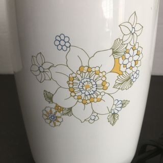 Vintage Corning Ware 6 Cup Coffee Percolator - Flowers Floral 3