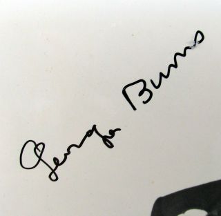 George Burns Signed Autographed Black & White Portrait Photo 8x10 2