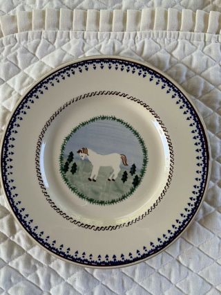 Nicholas Mosse Landscape Animals,  Pony Pattern,  Salad/dessert Plate,