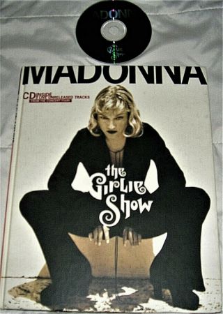 Madonna The Girlie Show Tour Book First Edition 1994 W/ Promo Cd Erotica Sex Nm