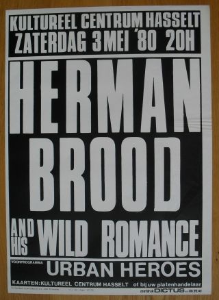 Herman Brood And His Wild Romance Silkscreen Concert Poster 