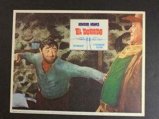 1967 El Dorado Western Movie Lobby Card Robert Mitchum John Wayne