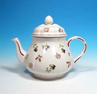Villeroy & Boch China Petite Fleur Porcelain 4 - Cup Teapot Msrp $283,