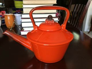 Vintage Metlox Red Rooster Teapot