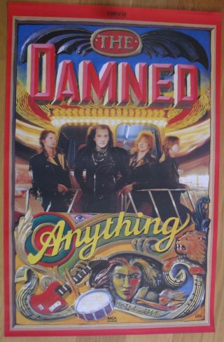 The Damned Punk Promo Poster 