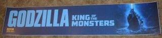 Godzilla 2 King Of The Monsters Mylar Banner Movie Theater Poster Large 5x25