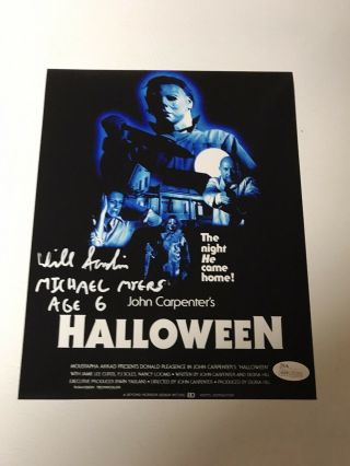 Halloween 1978 - Signed Will Sandin - Michael Myers Age 6.  Jsa