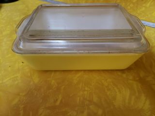 Vintage PYREX Primary Colors Refrigerator Dish Set of 4,  501s 502 503 With Lids 8