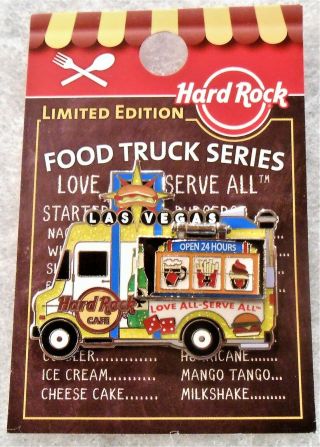 Hard Rock Cafe Las Vegas 2019 3d Hinged Opening Food Truck Series Pin