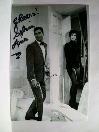 Sylvia Lewis Hand Signed Autograph 4x6 Photo With Jerry Lewis