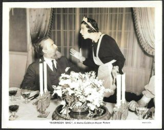 Fanny Brice Monty Woolley 1930s Mgm Photo Everybody Sing