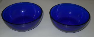 Kaj Franck Vintage Cobalt Blue Kartio Bowls Iittala Nuutajarvi Finland