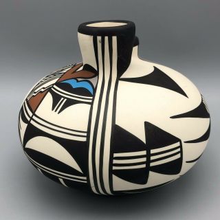 Hopi Bird Pottery Vase by Desert Pueblo Pottery Foil Label and Tag 3