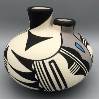 Hopi Bird Pottery Vase by Desert Pueblo Pottery Foil Label and Tag 4