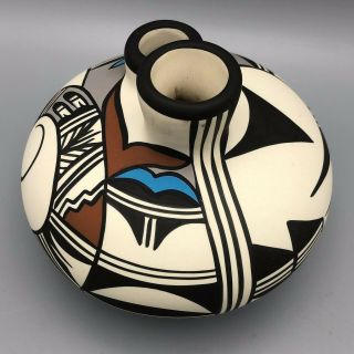 Hopi Bird Pottery Vase by Desert Pueblo Pottery Foil Label and Tag 7