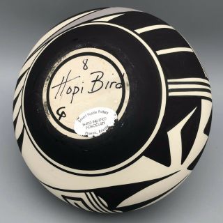 Hopi Bird Pottery Vase by Desert Pueblo Pottery Foil Label and Tag 8