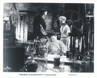 Boris Karloff Colin Clive 1935 The Bride Of Frankenstein Universal Horror Photo