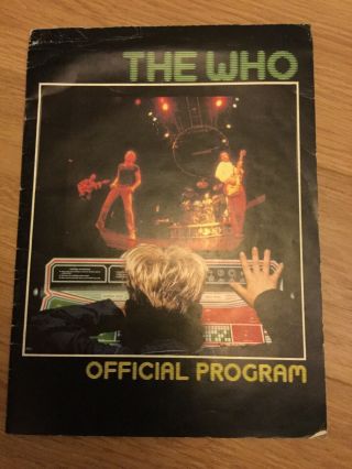 The Who 1982 Official Concert Tour Programme
