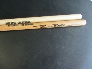 The Beatles Pete Best Signed Drumsticks Autographed By Pete Best