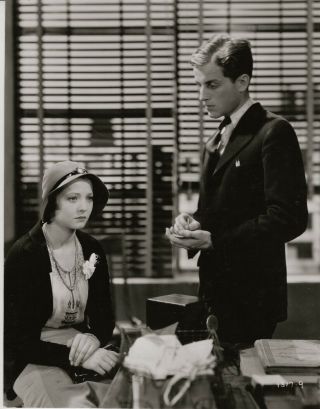 Sylvia Sidney,  Phillips Holmes Orig 1931 Photo.  An American Tragedy Linen