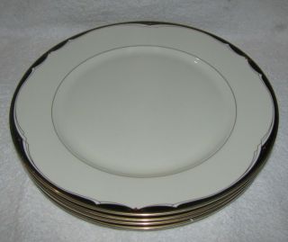 Set Of 4 Mikasa Coronet Dinner Plates 10 3/4 Inches