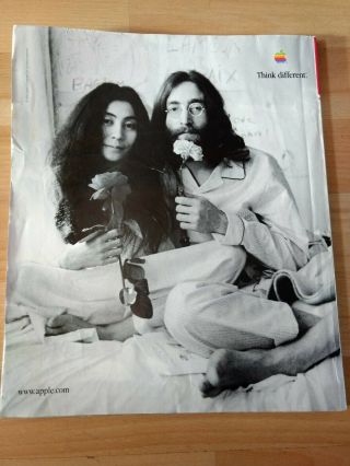 Apple Think Different Ad Yoko Ono And John Lennon 1998