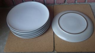 Vintage Heath Ceramics Sausalito Pottery Dinner Plate 10 3/4 " White Tan Coupe