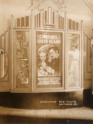 1930 ' s 8x10 Glossy Photo - Theater Baltimore,  MD - Marquee Poster Frame 2