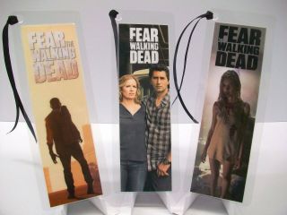 Fear The Walking Dead Bookmark 3 Piece Set Collectible Complements Poster Dvd