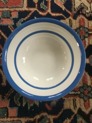 Cornishware Blue White T.  G.  Green Serving Bowl Made In England 8.  5 Inch Diameter