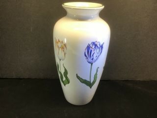 Tiffany Tulips Vase 8” Made In England