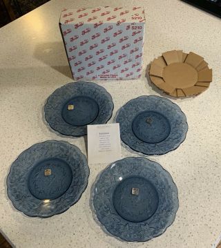 Princess House Fantasia - Sapphire Luncheon Plates (5210,  Set Of 4)