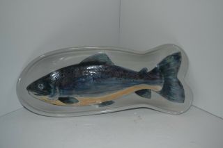 Vintage Highland Stoneware Scotland Pottery Fish Tray Platter Plate Bowl