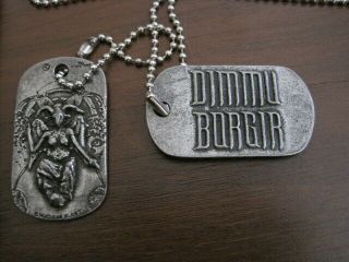 Dimmu Borgir metal band In Sorte Diaboli BUNDLE belt buckle patch dogtags CD DVD 8