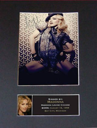 Madonna - Stunning Autograph /signature Signed Photograph - Museum Grade Quality