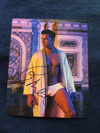 Signed Ricky Martin 8x10 Autographed Photo Sexy Photo Hot