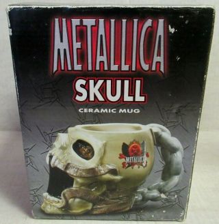 Metallica Skull Mug 2002 Spencer Gifts Exclusive