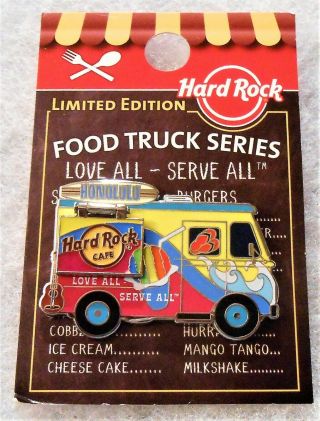 Hard Rock Cafe Honolulu 2019 3d Hinged Opening Food Truck Series Pin 520326