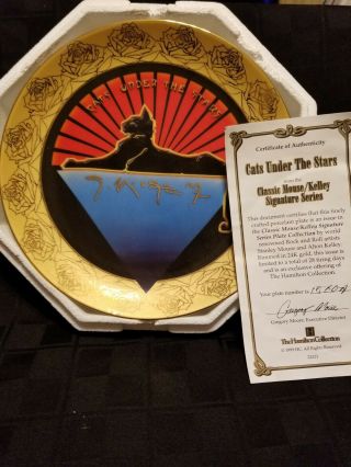 Mouse/kelley Grateful Dead “cats Under The Stars” Collectors Plate