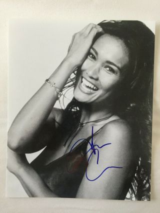 Tia Carrere Signed Autograph 8 X 10 Photo