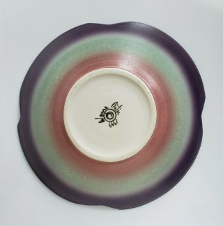 Vintage WAYNE BATES Studio Art Pottery Geometric Sgraffito Bowl,  Signed,  1999 8
