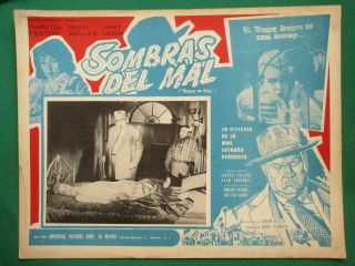 Touch Of Evil Orson Welles Janet Leigh Marlene Dietrich Orig Mexican Lobby Card
