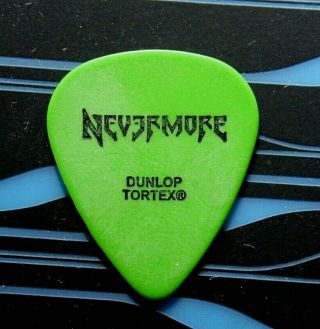 Nevermore // Jeff Loomis Tour Guitar Pick // Green/black Arch Enemy Sanctuary