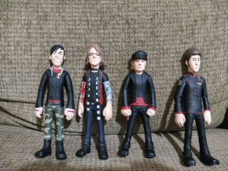Fall Out Boy Action Figures Set Of 4 Patrick Andy Pete And Joe.  Rare