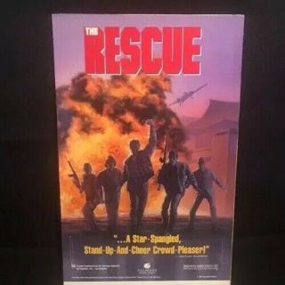 The Rescue 1988 Video Rental Store Counter Standee Movie Advertising Display