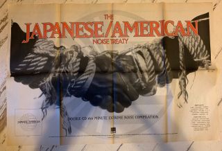 Rare Japanese/american Noise Treaty Album Promo Poster