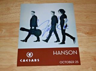 Autographed Hanson Concert Photo - 2019 / - The Real Deal