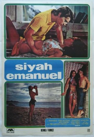 The Real Emanuelle 1974 Laura Gemser Vintage Movie Poster