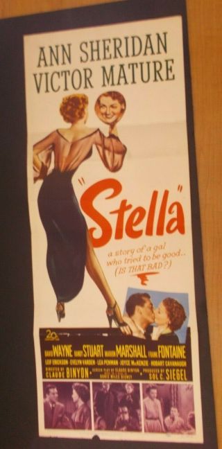 Stella - - - Insert Movie Poster - - Victor Mature - Ann Sheridan
