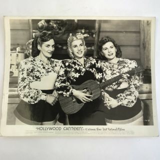 Vintage Movie Photo 1944 Hollywood Canteen Andrews Sisters Laverne Patty Maxene